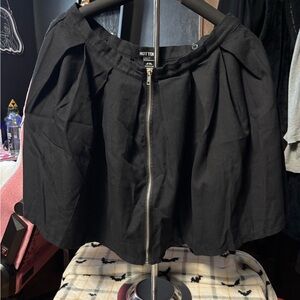 Hot Topic Black Bubble Mini Skirt